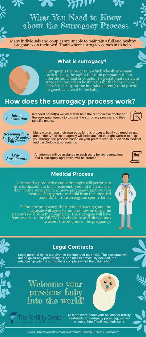 What You Need To Know About The Surrogacy Process Infographic