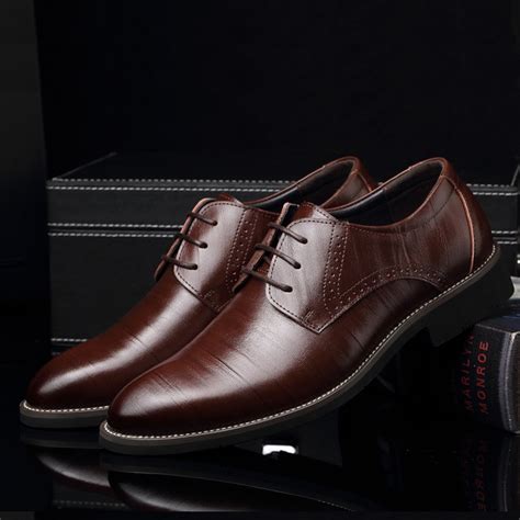Gnome Pu Leather Mens Dress Shoes High Quality Oxford Shoes For Men