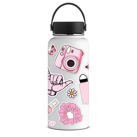 Buy Anerza Vsco Stickers Light Pink Vinyl Waterproof Water Bottle