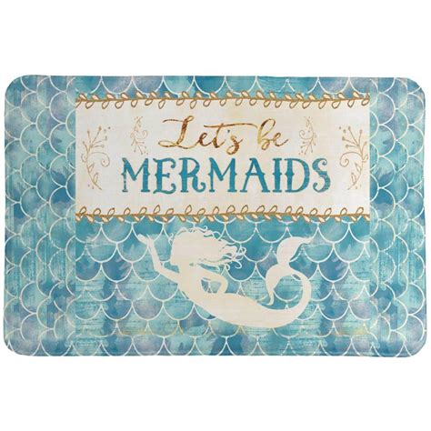 Lets Be Mermaids Bathroom Rugs And Mats At