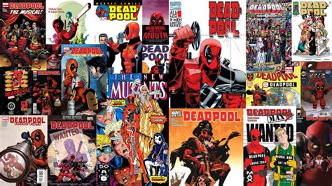 Made A Deadpool Covers Collage Wallpaper For Myself Feel Free To Use