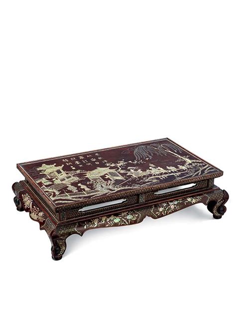 003 Mother Of Pearl Inlaid Lacquer Kang Table Ben Janssens Oriental Art