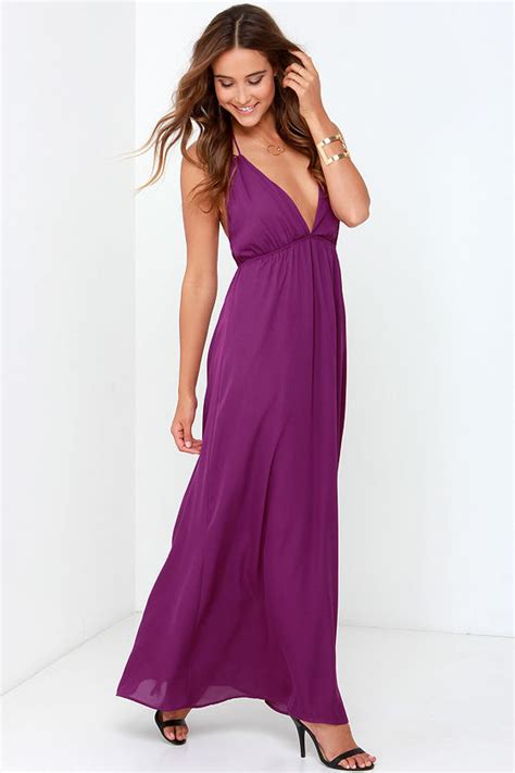 Purple Dress Maxi Dress Backless Dress 5400 Lulus