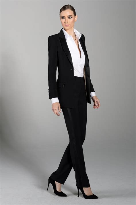 Buy Long Black Peak Lapel Tux Jacket Shop Tuxedo For Prom Woman