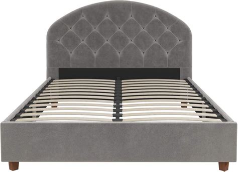 Buy Dhp Ilena Modern Upholstered Full Size Frame Light Gray Velvet