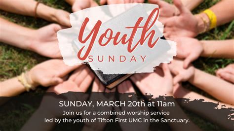 Youth Sunday First United Methodist Church Tifton Georgia