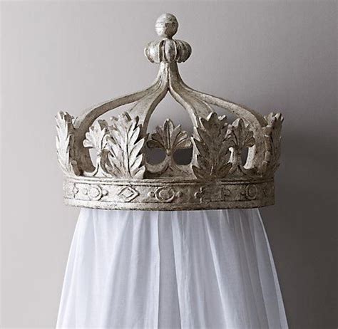 Update your existing canopy bed with these dreamy panels. Pewter Canopy Bed Crown in 2020 | Bed crown, Bed crown ...
