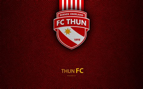 Fc thun logo is a totally free png image with transparent background and its resolution is 500x250. Download wallpapers Thun FC, 4k, football club, leather ...