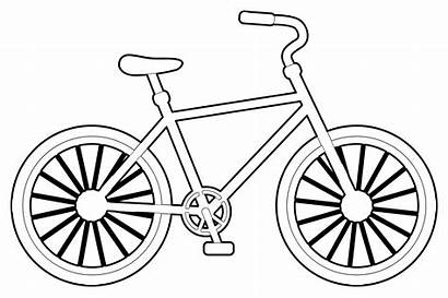 Bicycle Coloring Bike Pages Drawing Easy Bmx