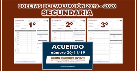 Boletas De Evaluacion Totalmente Editables 2020 2021 Tercer Grado