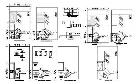 Small Corporate Office Elevation Section Plan And Auto Cad Details