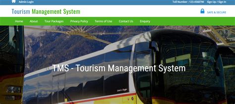 Tourist Management System In Php With Source Code Codezips