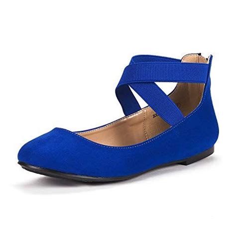 Dream Pairs Womens Solestretchy Royal Blue Fashion Elastic Ankle