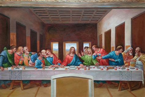 Da Vinci The Last Supper Canvas Art Reproduction Oil Paintings At