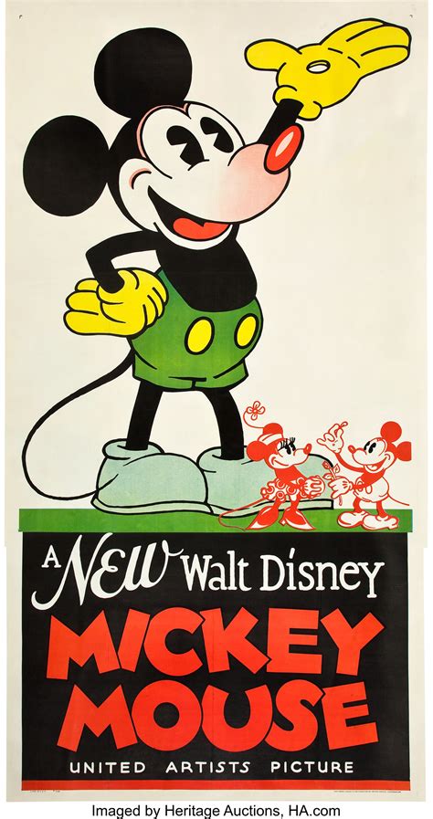 Mickey Mouse Stock Poster United Artists 1932 Three Sheet 41