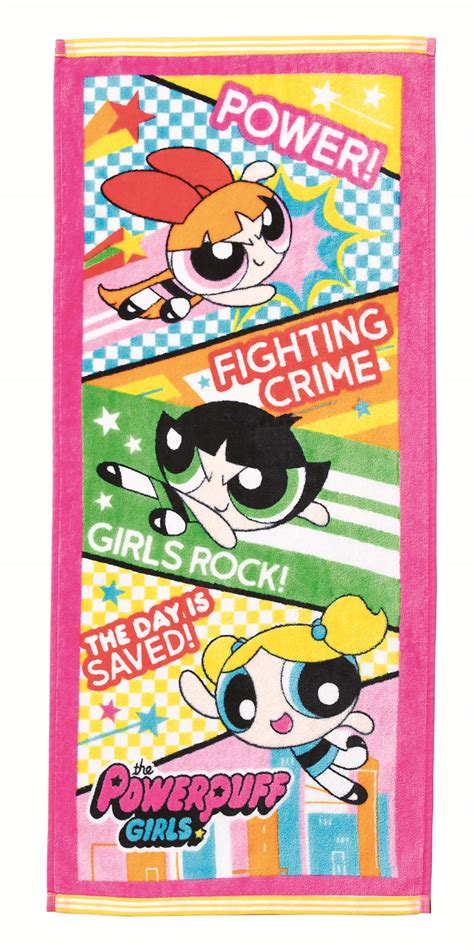 Marushin The Powerpuff Girls Comic Power Face Towel