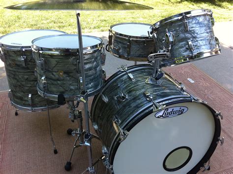 1967 Ludwig Super Classic 5 Piece Sky Blue Pearl Ludwig Drums