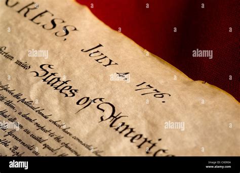 Declaración De Independencia De Los Estados Unidos El Documento