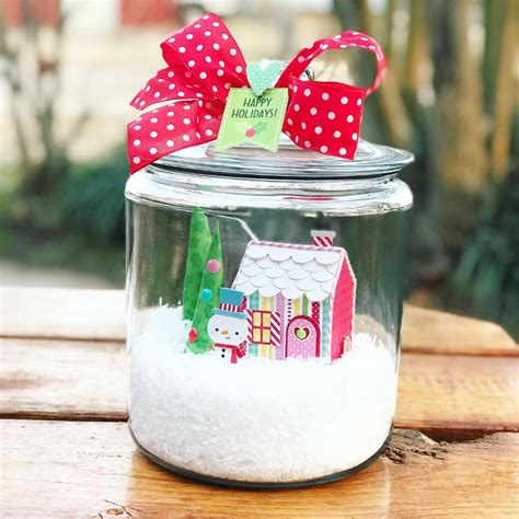 Doodlebug Design Inc Blog Christmas Magic Snow Globe Treat Jar With