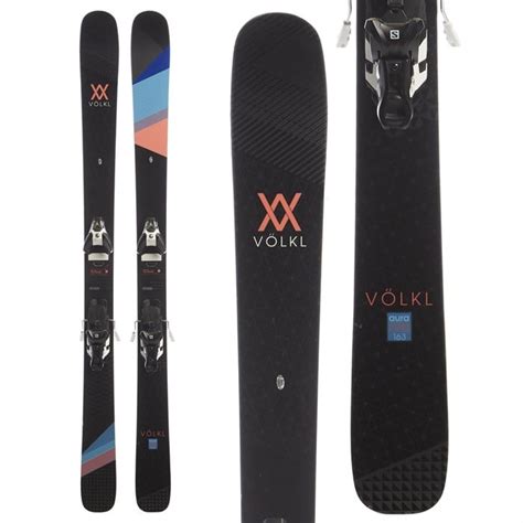 Volkl Aura Skis Salomon Sth2 13 Wtr Ski Bindings Womens 2017 Used Evo