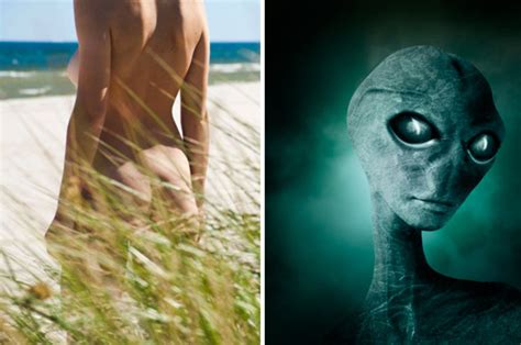 Aliens Spying On Nudists At Morfa Dyffryn Beach In