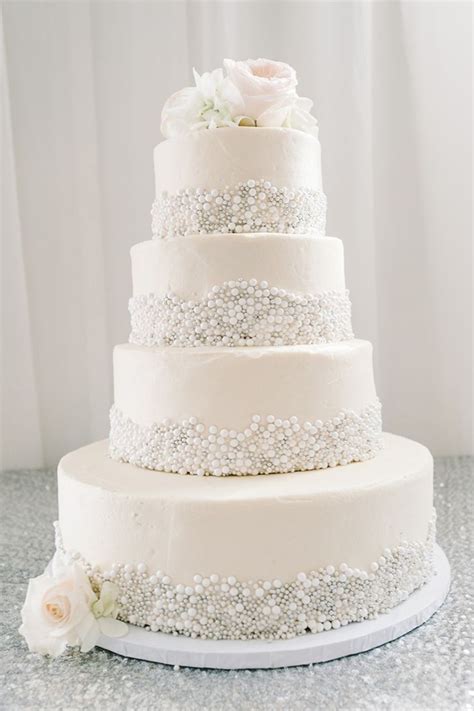 25 Fabulous Wedding Cake Ideas With Pearls Blog