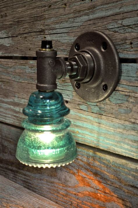 Glass Insulator Wall Sconce Light With Built In By Luceantica