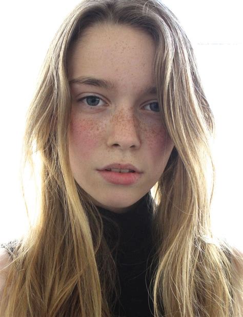 Model Ida Raun Beautiful Freckles Most Beautiful Faces Women With