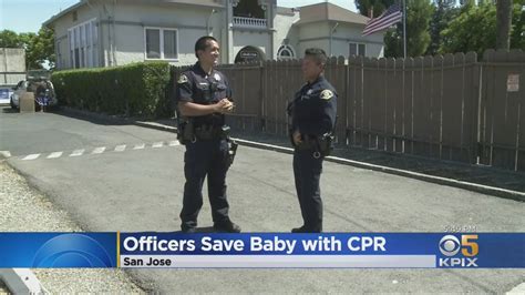 San Jose Police Officers Hailed For Saving Baby With Cpr Youtube