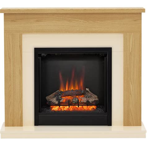 Be Modern Blakemere Oak Effect Electric Fire Suite Departments Diy