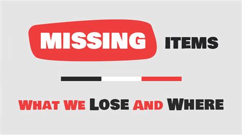 Missing Items What We Lose And Where Spotypal