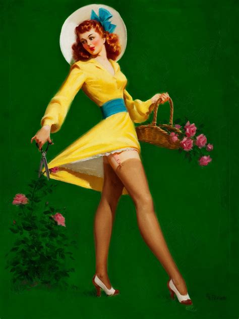 Upped Skirts And Panty Drop Pin Up By Art Frahm Pin Up
