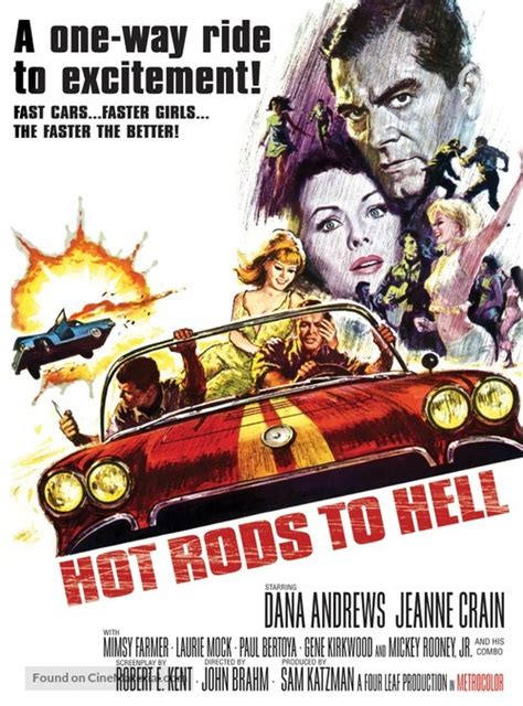 Hot Rods To Hell 1967 Movie Poster