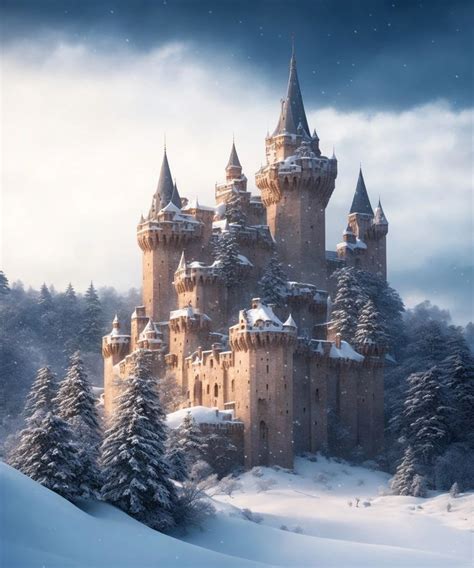 Pin by MohammedAlSharif on خيال Fantasy Fantasy castle Winter s