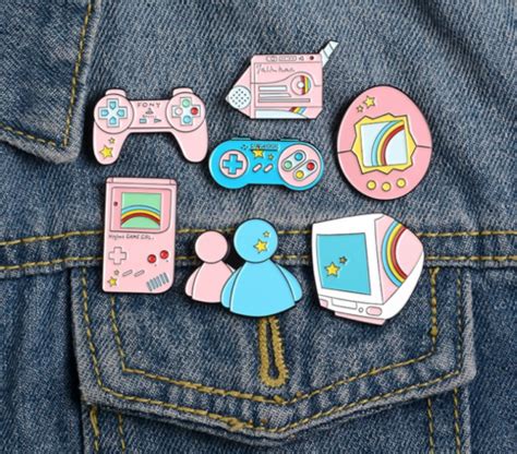 Video Game Arcade Retro Nostalgia Enamel Pin Pins Badge Badges Funny