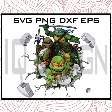 Ninja Turtles Svg File Instant Etsy