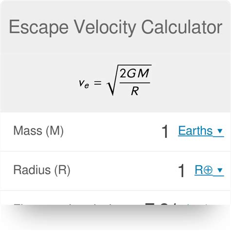 Escape velocity allows definitively escape the gravitational attraction of a star, 11 km/s for the earth, 617 km/s for the sun. What Is The Escape Velocity Of Earth In Miles Per Hour ...