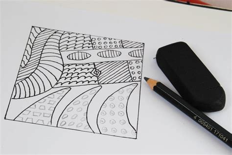 This video explains the steps. How to Make a Zentangle: 11 Steps (with Pictures) - wikiHow