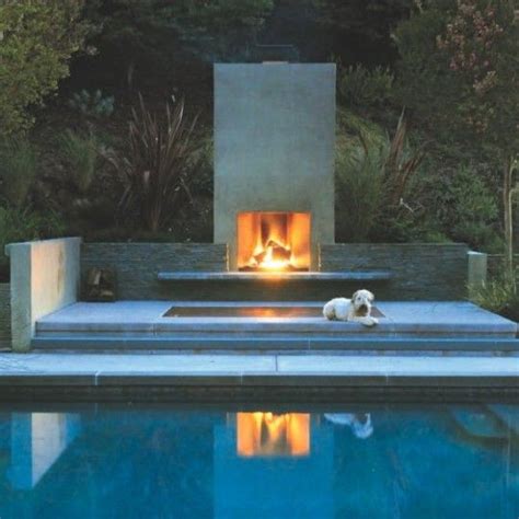 3 Modern Outdoor Fireplaces Contemporary Outdoor