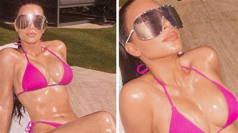 Kim Kardashian Shares Sizzling Bikini Photos From Bahamas Trip With