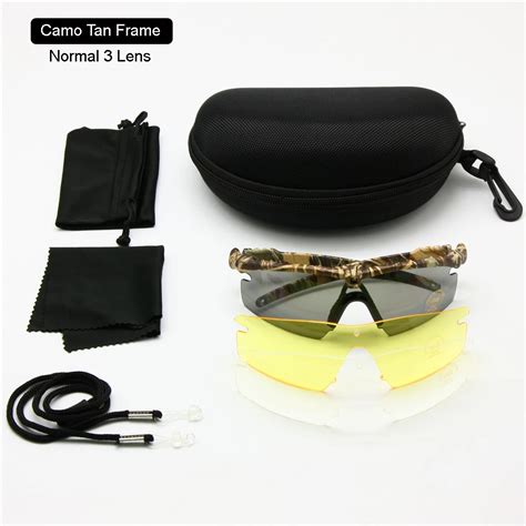 polarized army sunglasses ballistic military goggles men frame anti uv 3 4 lens night vision