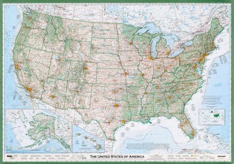 United States Wall Map Joseph Scott