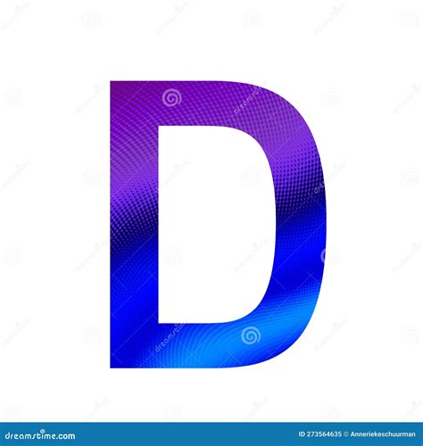 Letra D Do Alfabeto Feito Com Fundo Roxo E Azul Imagem De Stock Imagem De Carta Texto