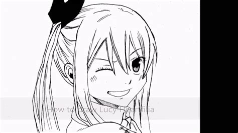 How To Draw Lucy Heartfilia Step By Step Staedetler 0 6 0 05 Colors