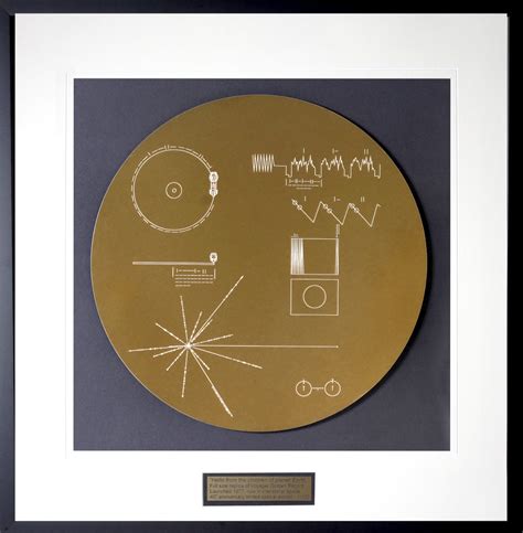 Custom Plaque To Accompany Replica Of Nasa Voyager Golden Record Cover