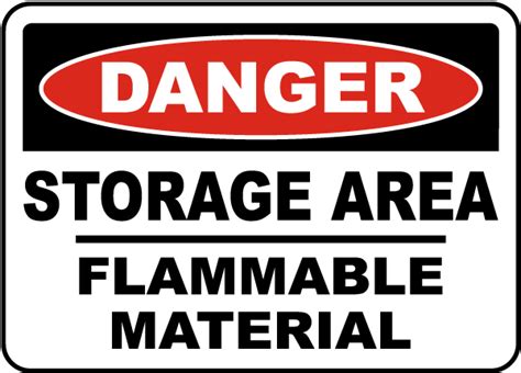 A great example of this type of data for windows is the. Storage Area Flammable Sign G4848 - by SafetySign.com