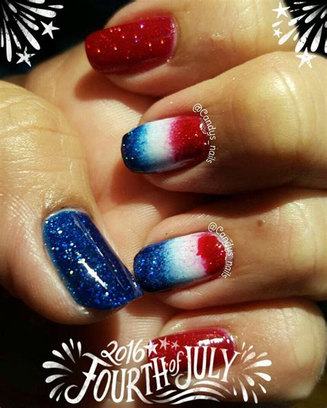 My 4th Of July Mani Nail Art Nails Mani