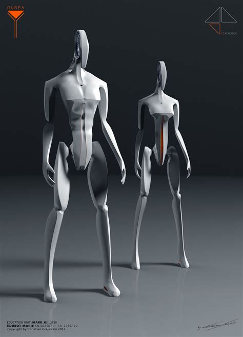 Two White Mannequins Are Facing Each Other With Their Backs Turned To
