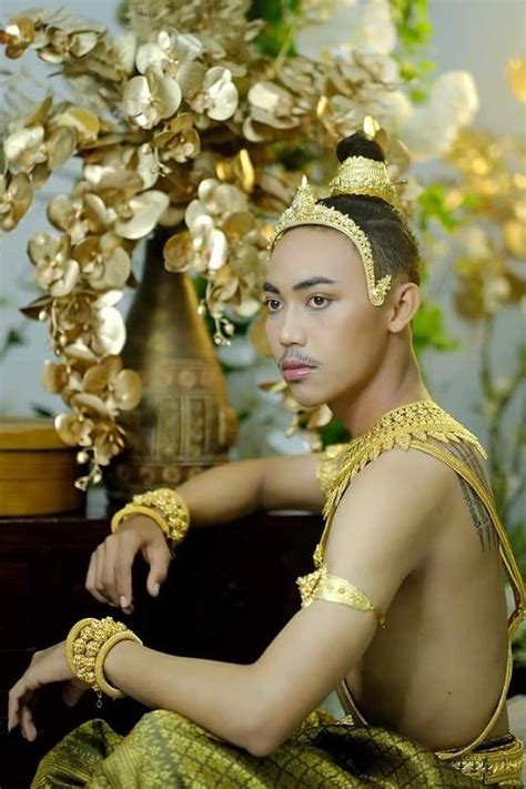 🇰🇭 cambodia handsome man in traditional costume 🇰🇭 ️ cambodia outfit thai clothes fashion