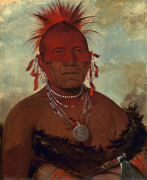 Pawnee Chief Painting By George Catlin Fine Art America